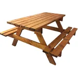 TOTAL WOOD 2012 Picknicktisch Bierbank 200 cm Picknickbank Bank Tisch Camping Gartenbank