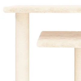 vidaXL Kratzbaum mit Plattformen 62,5 cm Creme