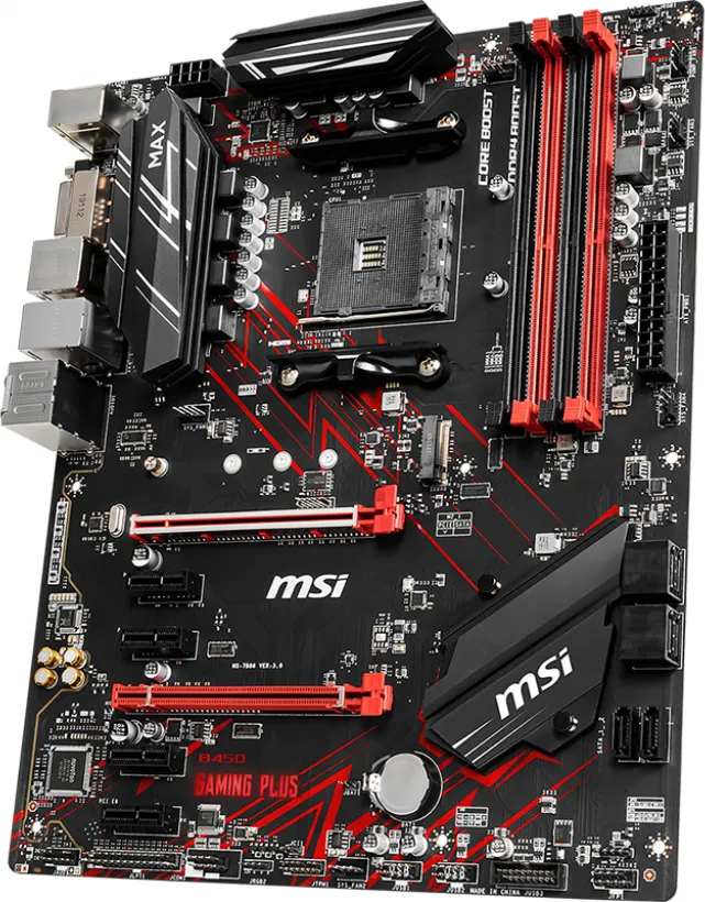 MSI B450 Gaming Plus MAX (AM4, AMD B450, ATX), Mainboard