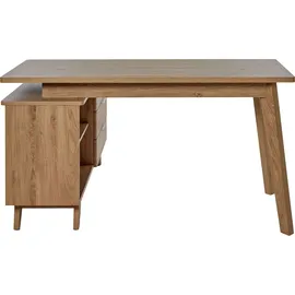 Jahnke Eckschreibtisch Libre D 240 E Eiche / Braun