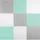 Ricokids Krabbelmatte Baby Puzzlematte Spielmatte Schaumstoffmatte rutschfest für Kinder 9 Teile 180 x 180 x 1 cm Grau Weiß Grün