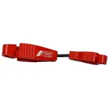 Nitras Nitril-Handschuhe Handschuhhalter-CLIP, Handschuh-Halterung, Handschuh-Clip rot (Spar-Set, 10-St) weiß