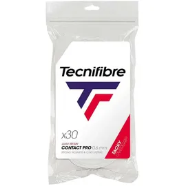 Tecnifibre Players Pro Feel 0.6mm (Schweissabsorption) weiss - 30er Clip-Beutel