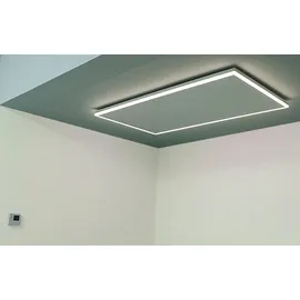 Jollytherm Infrarot Deckenheizkörper mit LED Licht 110 x 63 cm, weiß, 700 Watt
