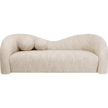 Kare DESIGN Sofa Livia 88036 Stoff Beige Creme 2-Sitzer