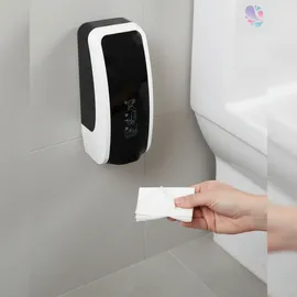 Blanc HYGIENIC Spender für Toilettensitzreinigung MANUELL bis zu 1.000 Anwendungen je 1-Liter, blitzschneller Kartuschenwechsel, Blanc Cosmos