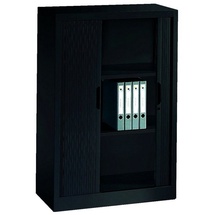 Californian Products CP Omnispace Rollladenschrank schwarzgrau 2 Fachböden 80,0 x 42,0 x 123,0 cm