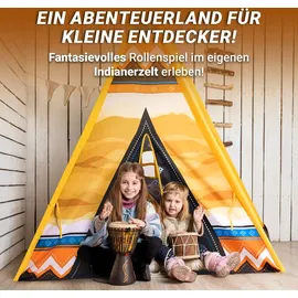 Playfun Tipi Zelt / Kinderspielzelt, Bunt