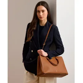 Ralph Lauren Hanna Large Umhängetasche Leder Brown/Khaki
