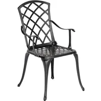 Merxx Rhodos Gartensessel 52 x 57 x 89 cm graphit stapelbar