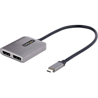Startech StarTech.com USB-C MST Hub, 4K60HZ (USB C), Dockingstation / Splitter, HDR, extra langes integriertes Kabel, nur Windows (MST14CD122DP)