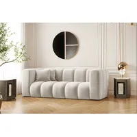 Kaiser Möbel Sofa Couch, Zweisitzer-Sofa Grand Modular Stoff Haga und Salvador, Bequem, modular, viele Farben grau