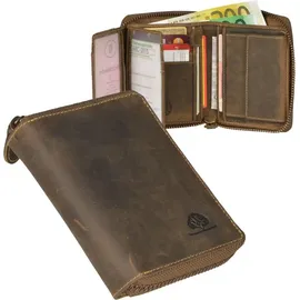 GREENBURRY Vintage Geldbörse Unisex braun