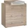 BIM Furniture Kommode MIA 80 cm, mit Wickelunterlage Sonoma Eiche