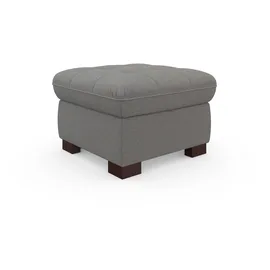 sit&more Hocker SIT & MORE "Luxor", grau, B:60cm H:41cm T:60cm, Luxus-Microfaser ALTARA NUBUCK (100% Polyester);Soft clean (98% Polyester, 2% Polyamid);Struktur fein (100% Polyester), Hocker, Polsterhocker, auch erhältlich in dem besonders leicht mit Wasser zu