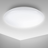 B.K.Licht - Deckenlampe mit neutralweißer Lichtfarbe, 12 Watt, 1200