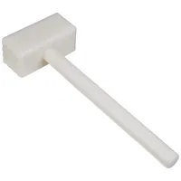 FMprofessional Fleischklopfer, hochwertiger Fleischhammer aus Kunststoff, robuster Schnitzelklopfer (Farbe: