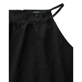 Someday Blusentop mit floraler Stickerei Schwarz 38