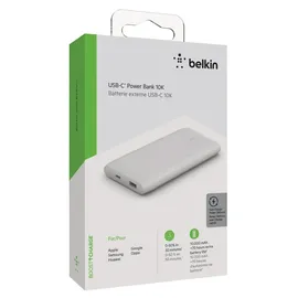 Belkin Power Bank 18W 10.000mAh Power Delivery, Weiß BPB001btWH