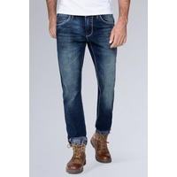 CAMP DAVID Straight-Jeans NI:CO:R611, mit Kontrast-Riegel, Gr. 32 Länge 30, blau, , 90460266-32 Länge 30