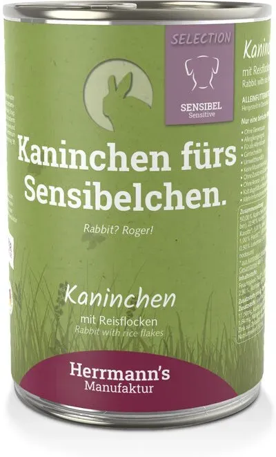 Herrmann's Manufaktur Kaninchenfutter für empfindliche Kaninchen 400 g