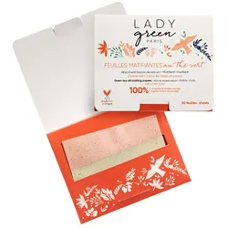 LADY green Tea Oil Blottimg Papers 50 Stück