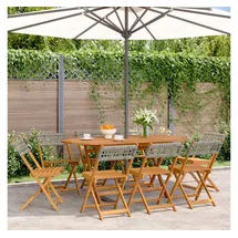 vidaXL Gartenstuhl 47 x 52,5 x 80 cm grau 8 St.