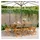 vidaXL Gartenstuhl 47 x 52,5 x 80 cm grau 8 St.