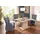 exxpo - sofa fashion Sessel Costa Hochlehnsessel mit Rollen 52 x 95 x 71 cm grau