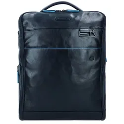 Piquadro B2 Business-Rucksack Leder 41 cm Laptopfach  blau