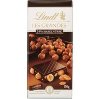 Lindt Tafelschokolade Les Grandes 34% Haselnüsse, feinherb, 150g