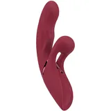 Javida 2 Function Rabbit Vibrator, Rot, 12,8 cm