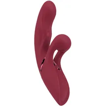 Javida 2 Function Rabbit Vibrator, Rot, 12,8 cm
