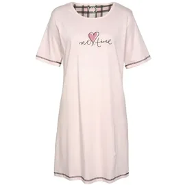 vivance dreams by lascana Sleepshirt Nachthemd Kariert Rosa/Schwarz 40/42