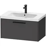 Duravit D-Code Waschtischunterschrank DC46670BD490000 Griff Diamantschwarz, Graphit Matt, Wandhängend, 784x400x460 mm