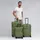 Redolz Essentials 12 Koffer-Set 3-tlg. grün/ polyester