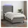 vidaXL Boxspringbett 90 x 190 cm Dunkelgrau