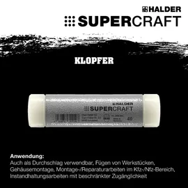 Halder Nylon-Durchschläger und Nylon-Klopfer 40 mm