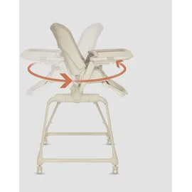 lionelo Maddie Set Hochstuhl Baby 3-in-1 mit 360° Drehfunktion, Kinderhochstuhl mit Liegefunktion als Babywippe & Beistellbett, Höhenverstellbar, 5-Punkt-Gurt, Klappbar, Rollen, Pflegeleicht, ab Gebur