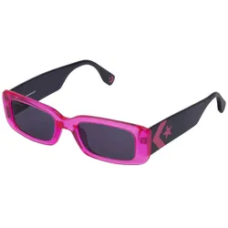 Converse Damen & Herren Sonnenbrille mit UV400-Schutz mit Lichtdurchlässigkeit S2 Urlaubs-Brille SCO228 0ATE Schwarz/Pink - One-Size