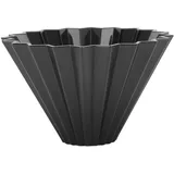 Lvifloae Professionelle handgebraute Kaffeefilter Tasse Tropf konisch origami Kaffeefilter Tasse wiederverwendbar mit Harzsieb für Küchenheim Barista Professioneller Hersteller (Schwarz)