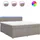 vidaXL Boxspringbett 180 x 200 cm Taupe