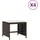 vidaXL Gartenhocker mit Kissen 41 x 41 x 36 cm beige 4 St.