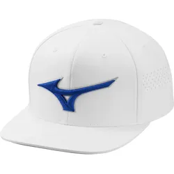 Mizuno Tour Flat Snapback Cap Golfmütze Weiß EINHEITSGRÖSSE