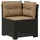 vidaXL 1-Sitzer Garten-Sofa mit Kissen Rattan-Look PP Anthrazit