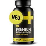 Perform+® | Premium Omega 3 Essential | 60 Kapseln | Omega-3 | Zellerneuerung | Bioverfügbarkeit | Fischöl | EPA DHA | Fettsäure | Nervenzellen | Kardiovaskulär | Made in Germany