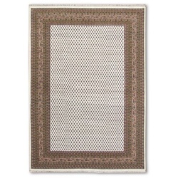 Orientteppich Mir Boteh Plain 40 x 60 cm Wolle Beige