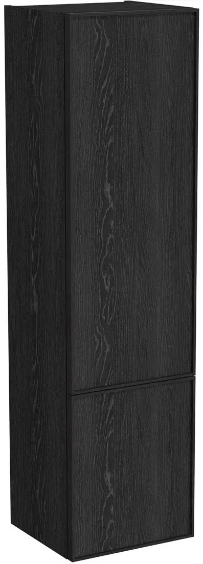 VitrA New Metropole Edge Hochschrank mit 2 Türen mit Türanschlag rechts 40 x 37 x 150 Schwarz,80545 80545