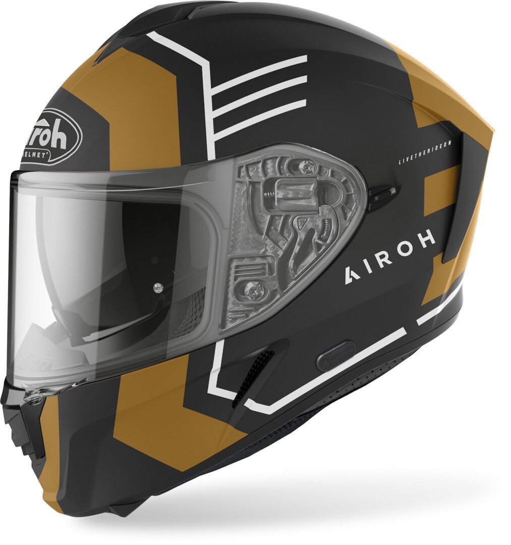 Airoh Spark Thrill Helm, gold, Größe M für Männer