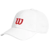 Wilson Active Perforated Kappe - Bright White / Infrared - L-XL